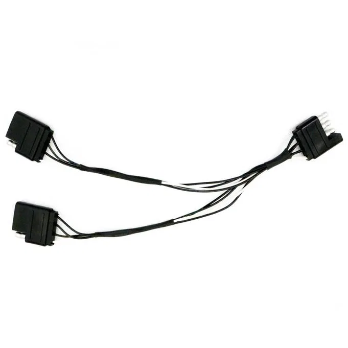 90009-Y – PUTCO Trailer Wiring Connector, Vehicle Side Y Harness - 4 Pin Connectors Connects LED Tailgate Light Bar a...